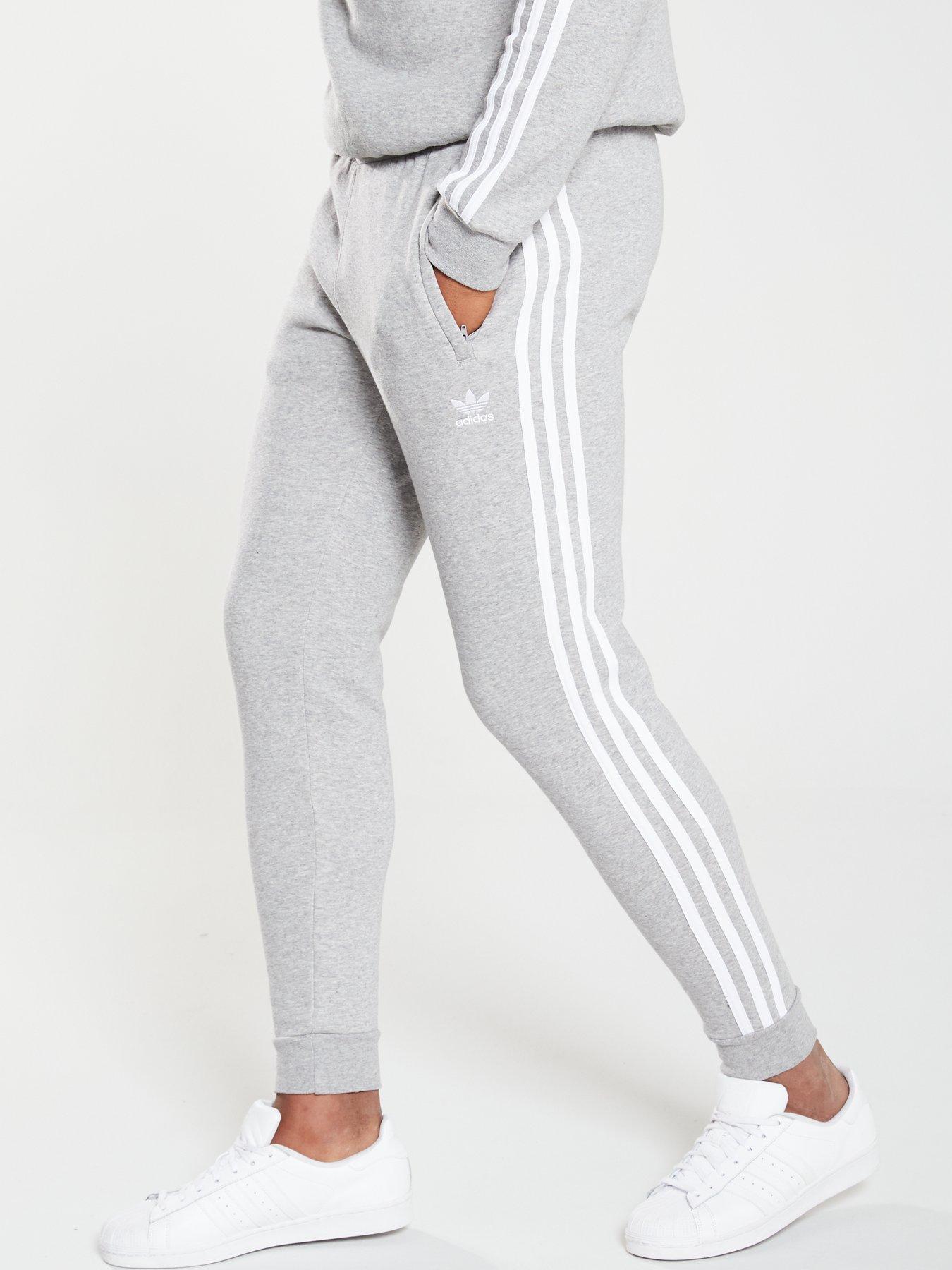 adidas grey and white tracksuit