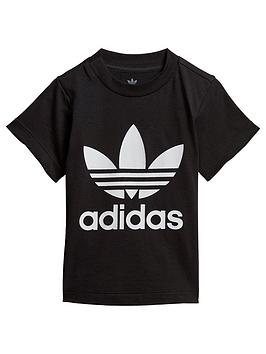 adidas-originals-infant-trefoil-t-shirt-blackwhite