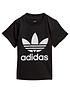 adidas-originals-infant-trefoil-t-shirt-blackwhitefront
