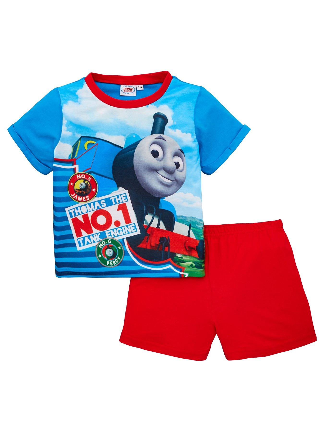 Tho!   mas Friends Brand Store Www Littlewoodsireland Ie - thomas friends boys shorty pyjama set blue red