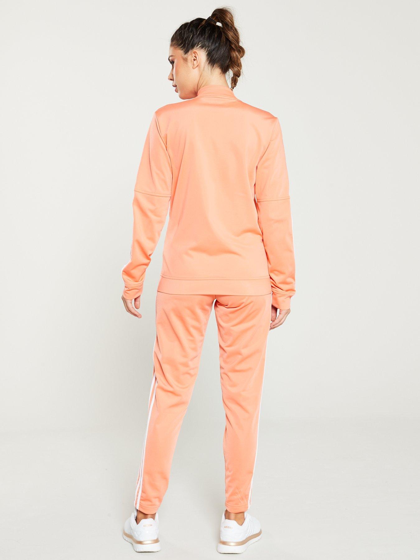 pink velour adidas tracksuit