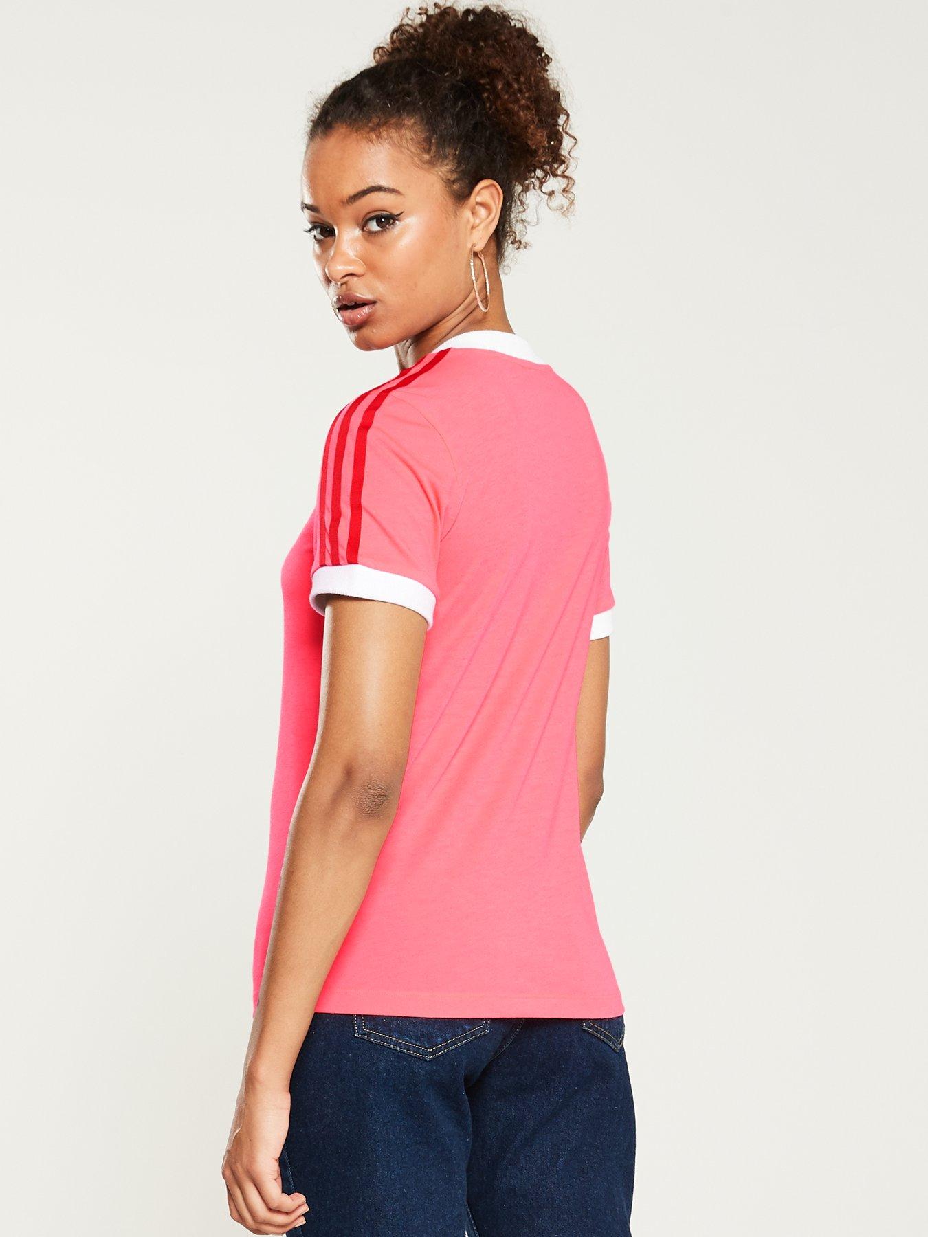 neon pink adidas shirt