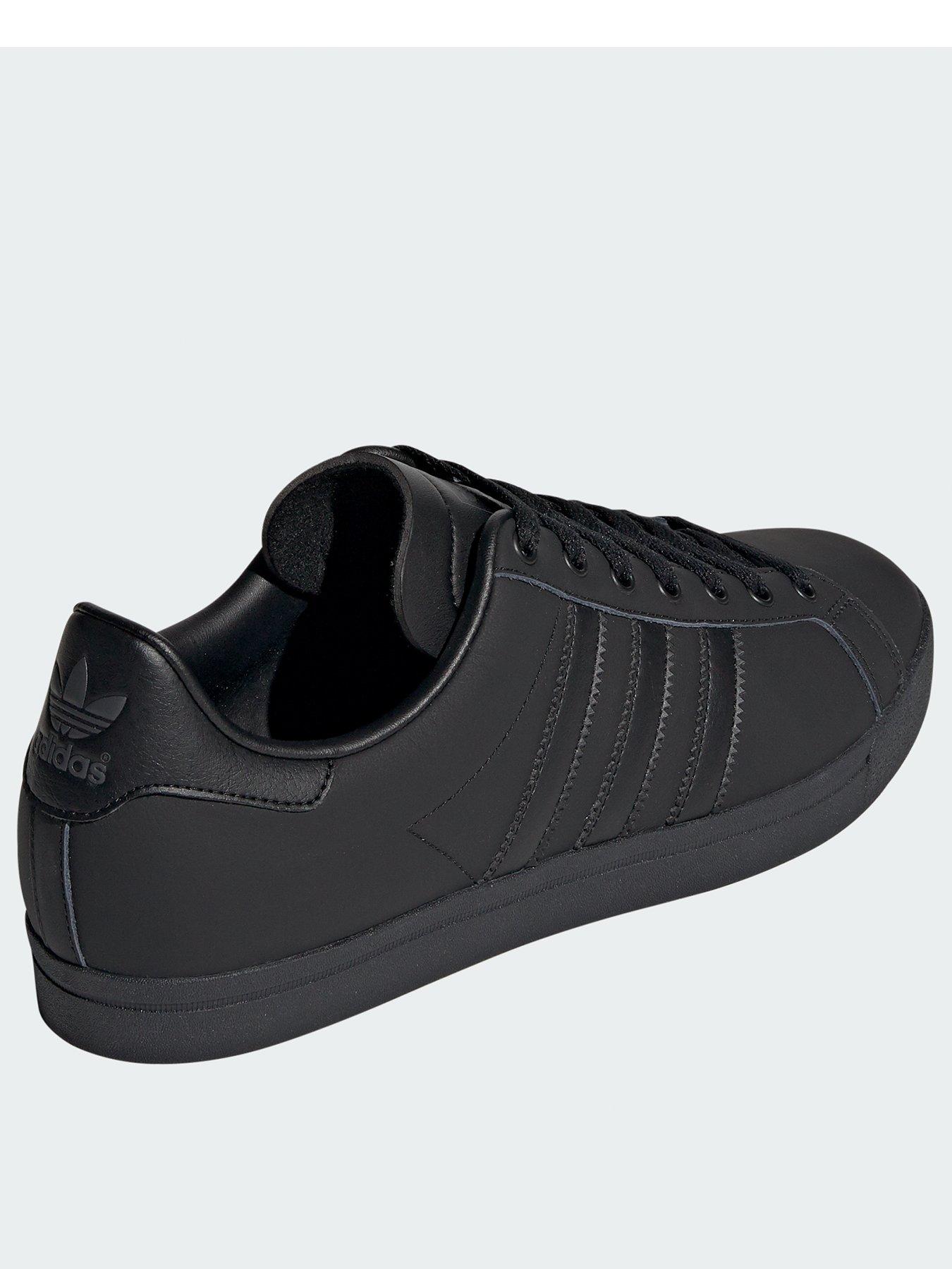 adidas black coast star trainers