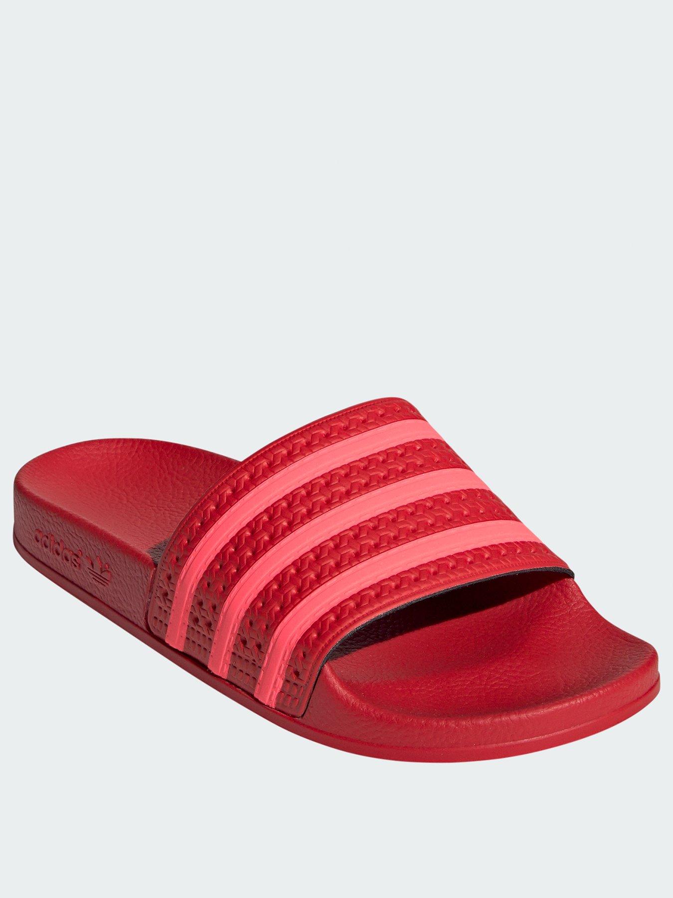 pink sliders adidas