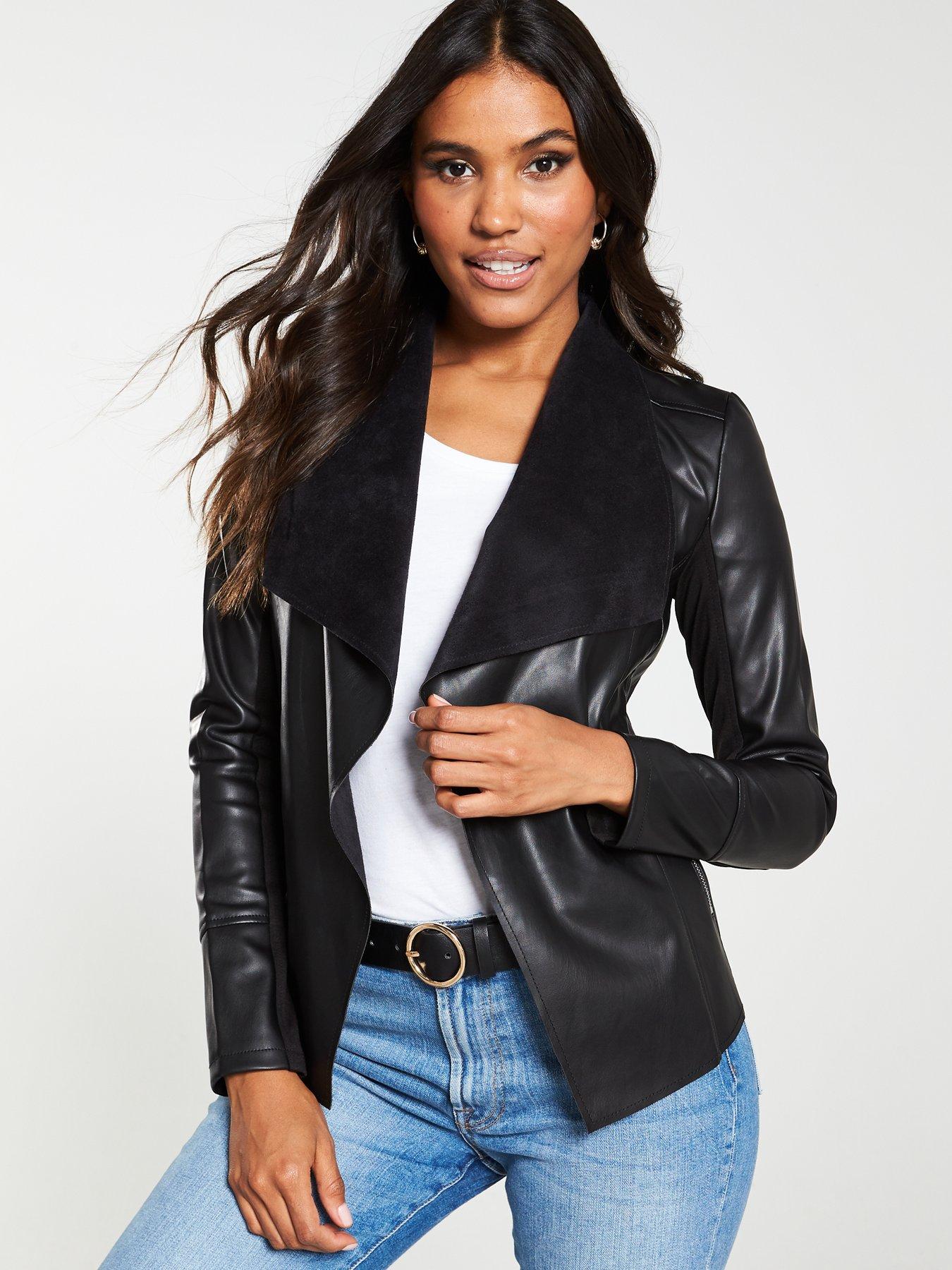 black waterfall jacket size 18