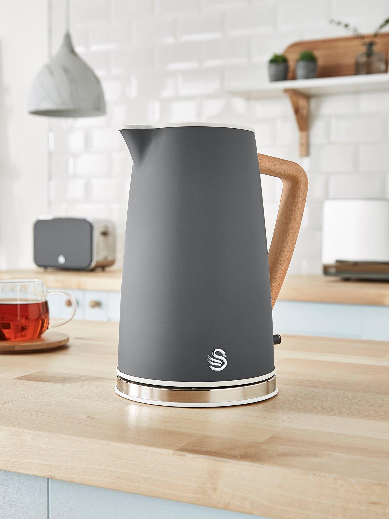 swan nordic kettle and toaster grey