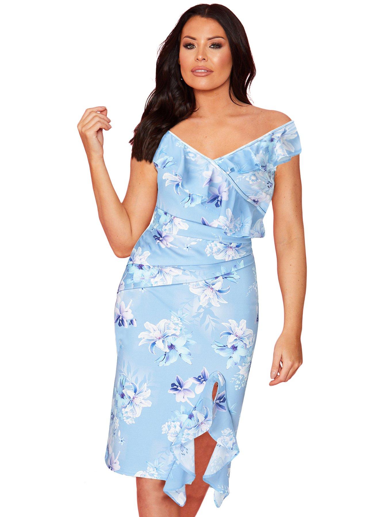 sistaglam floral midi dress