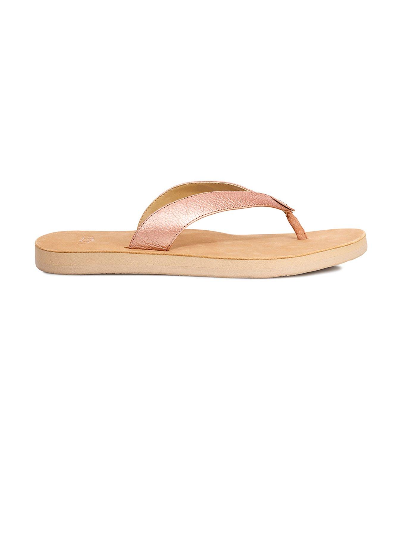 ugg tawney rose gold flip flops