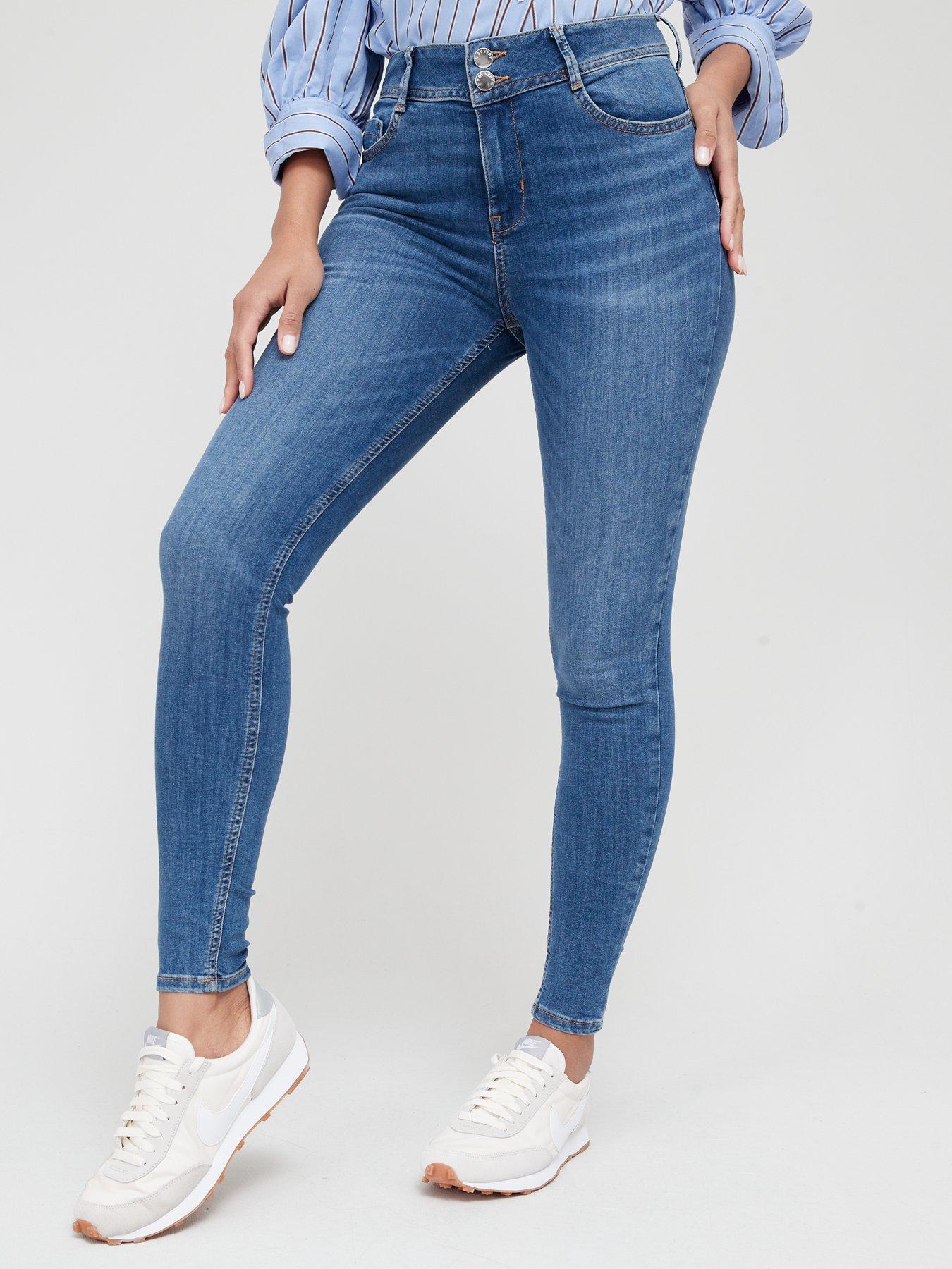 vila coated jeans