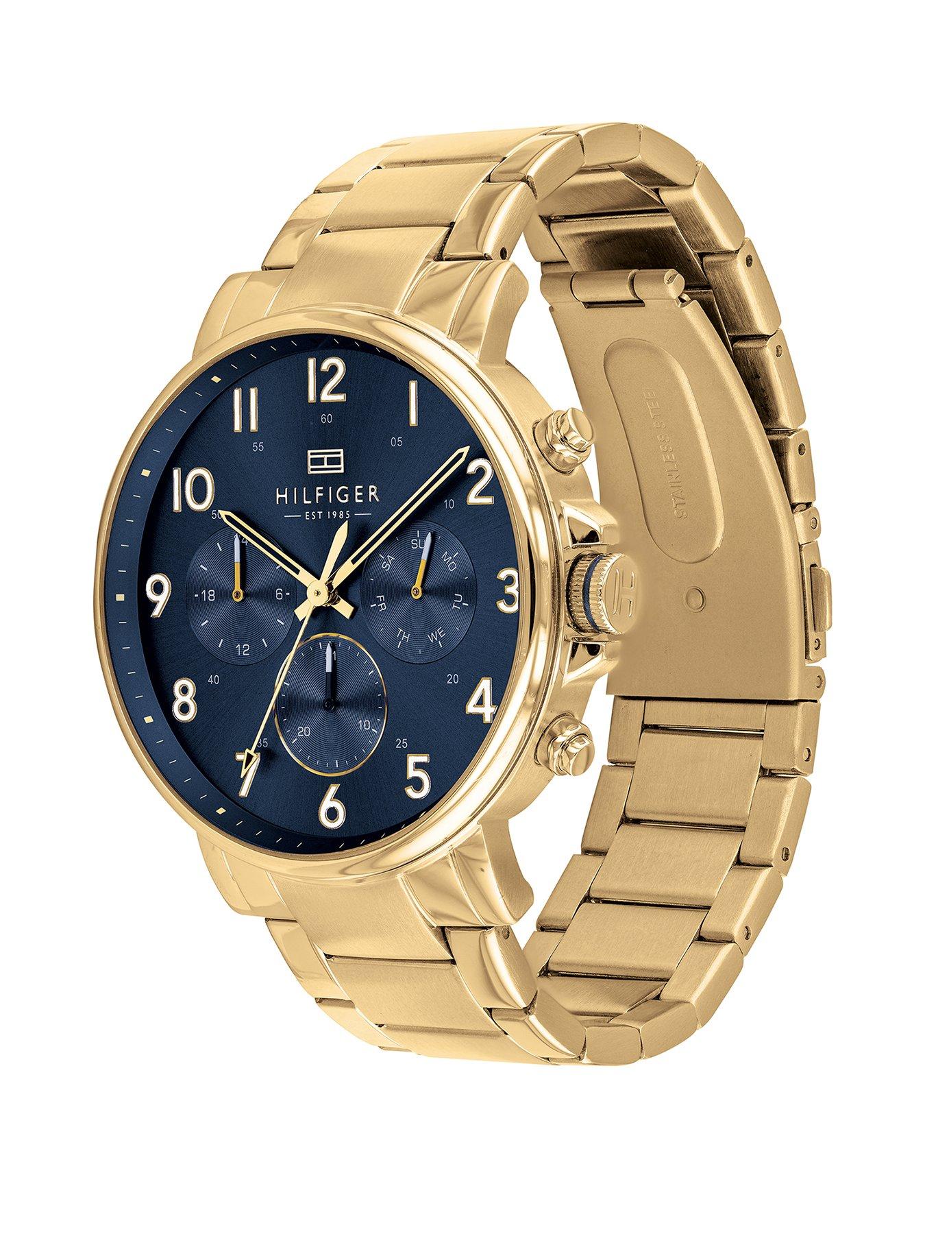 hilfiger gold watch