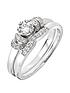 love-diamond-9ct-white-gold-29-point-diamond-vintage-look-bridal-setfront