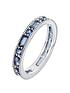 the-love-silver-collection-sterling-silver-glass-sapphire-eternity-ringfront