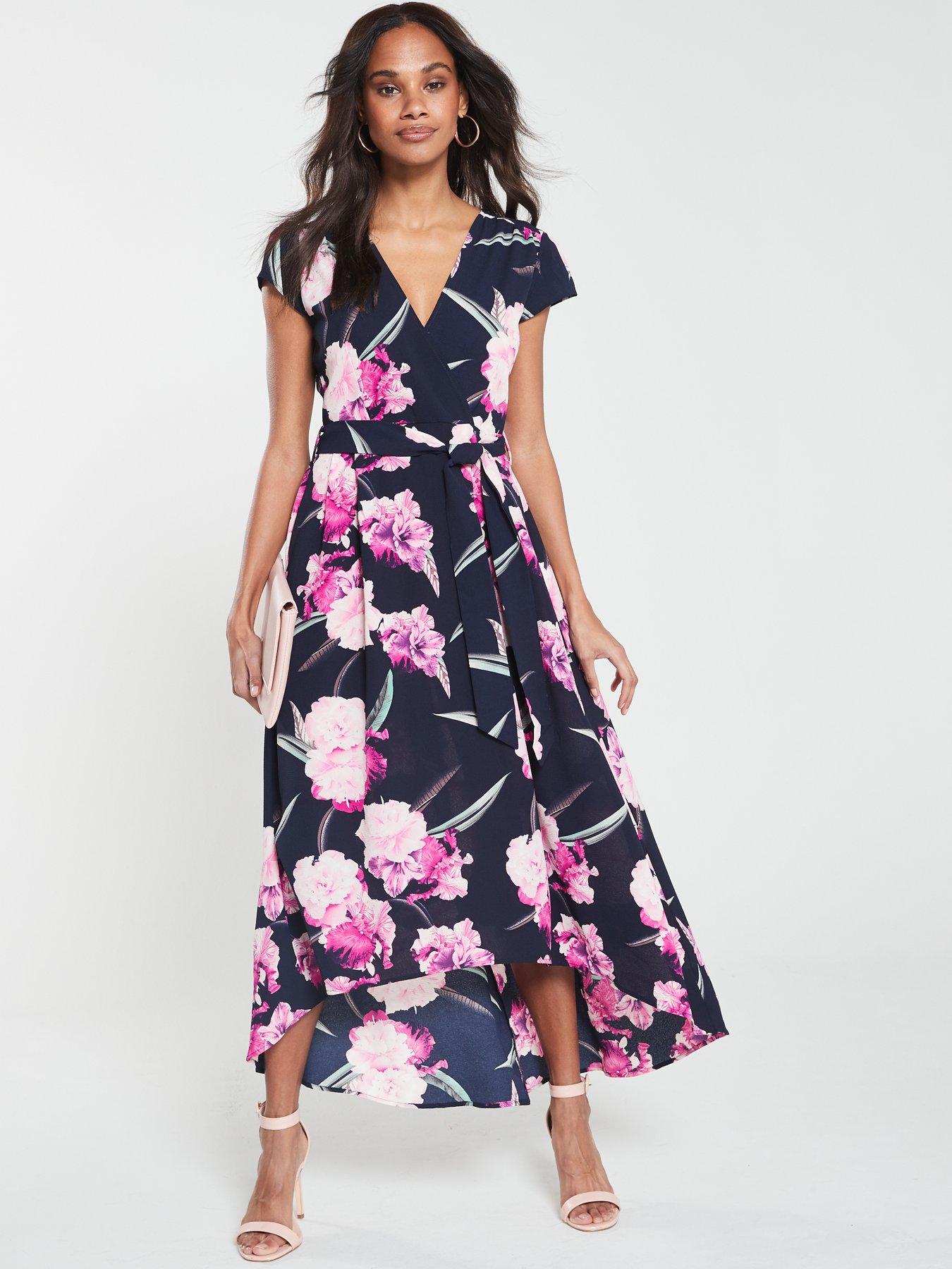 Ax paris curve floral dip back dress hotsell