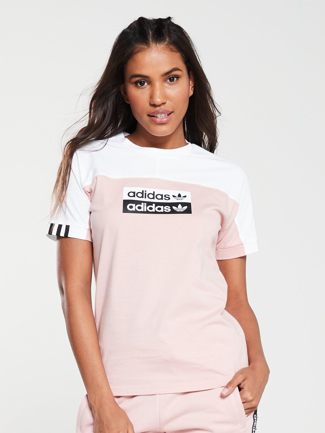 adidas pink tee