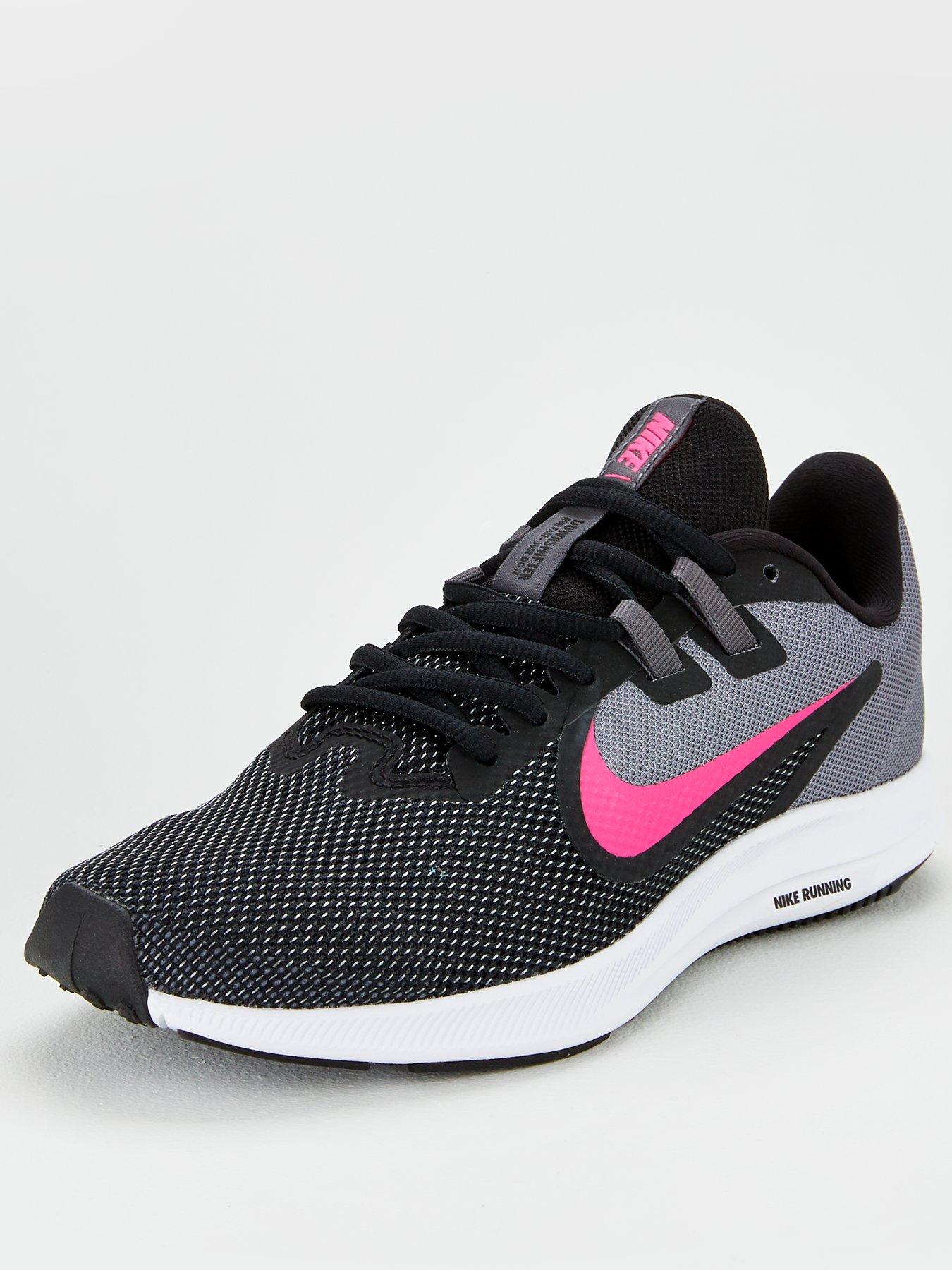 nike downshifter pink black