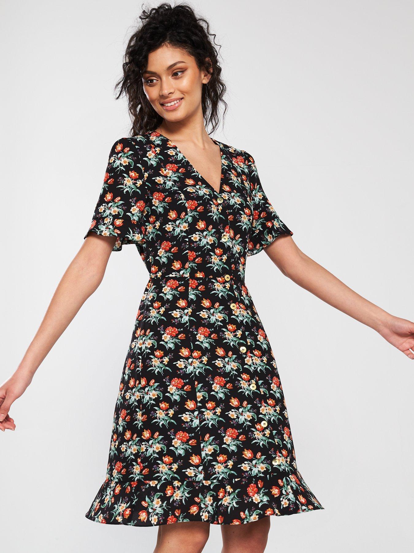 oasis camilia floral skater dress