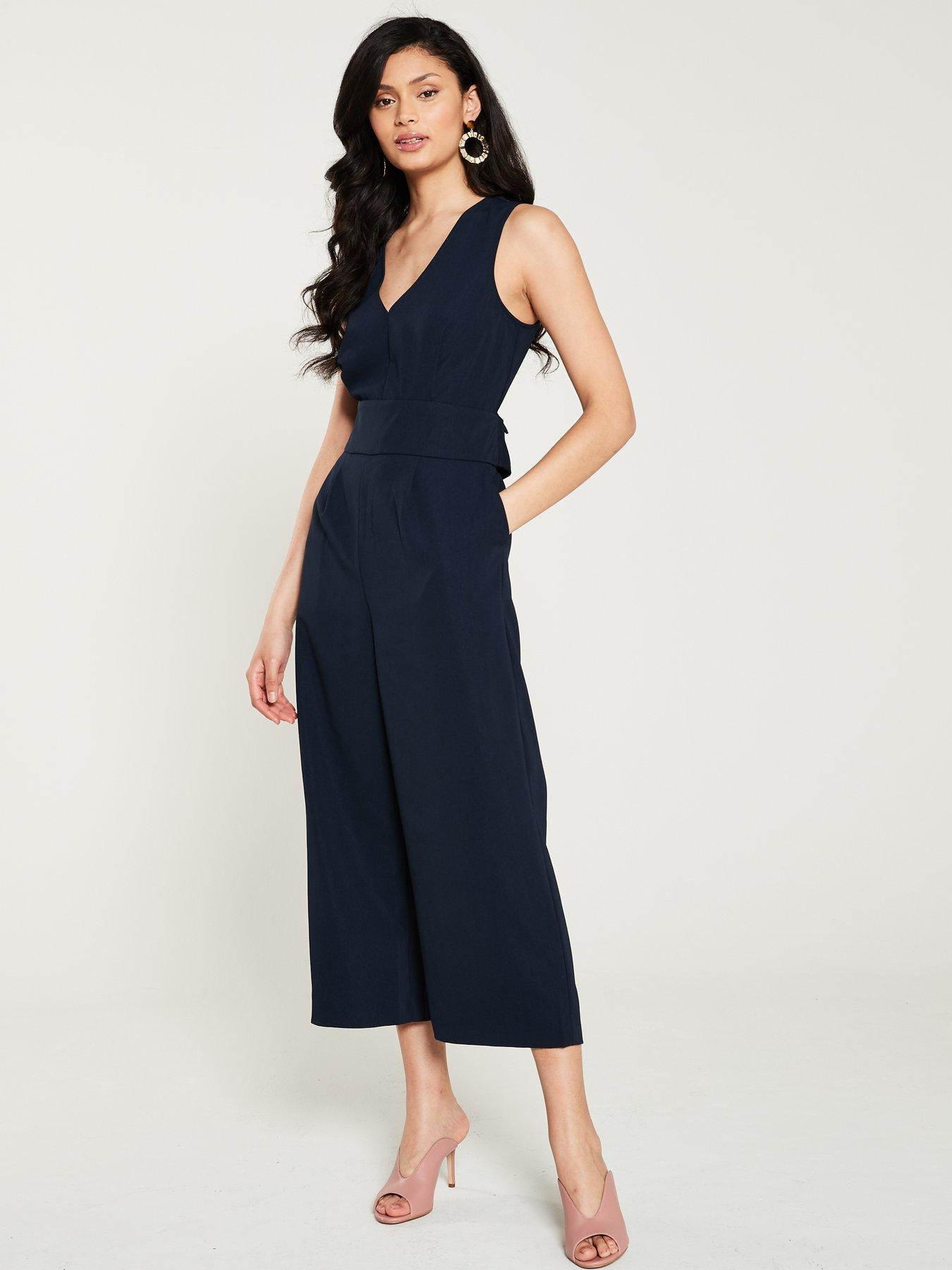 warehouse navy jumpsuit