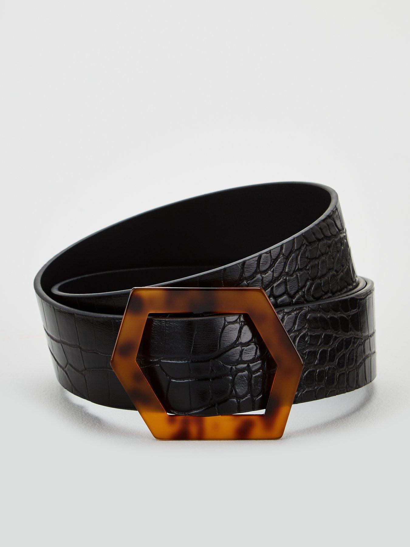 Susan1999 Cow Leather Belt Men 105Cm~125Cm Length Metal Pin Buckle