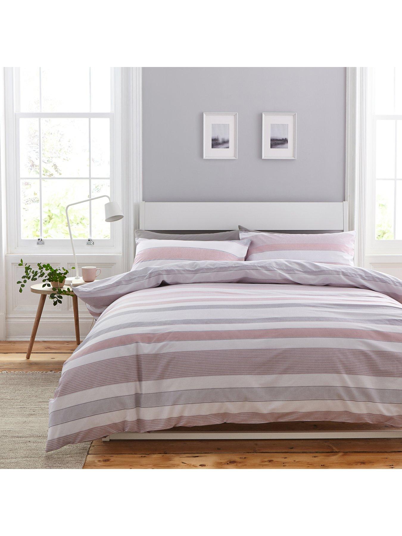 Catherine Lansfield Newquay Stripe Duvet Cover Set