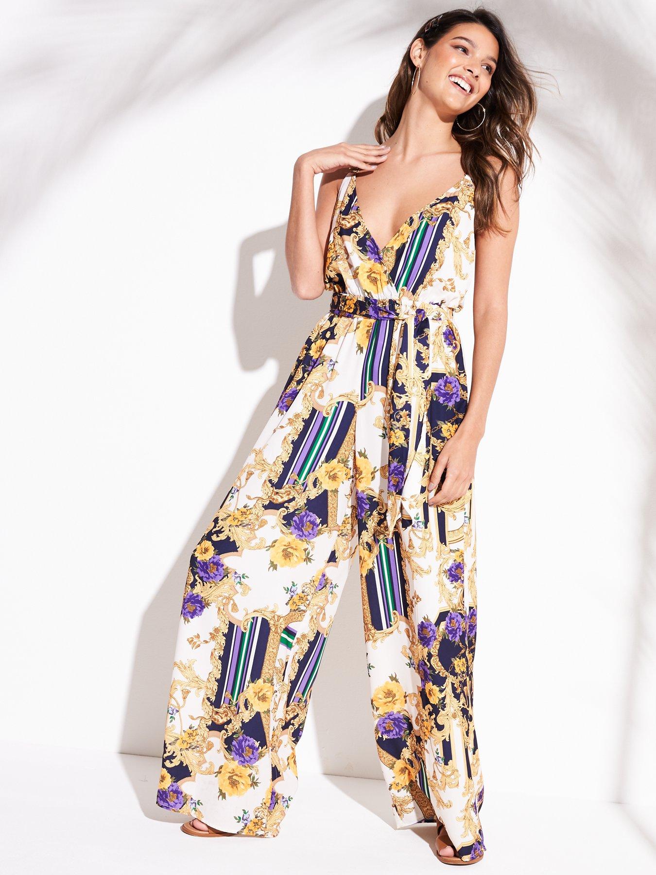 river island scarf print jumpsuit