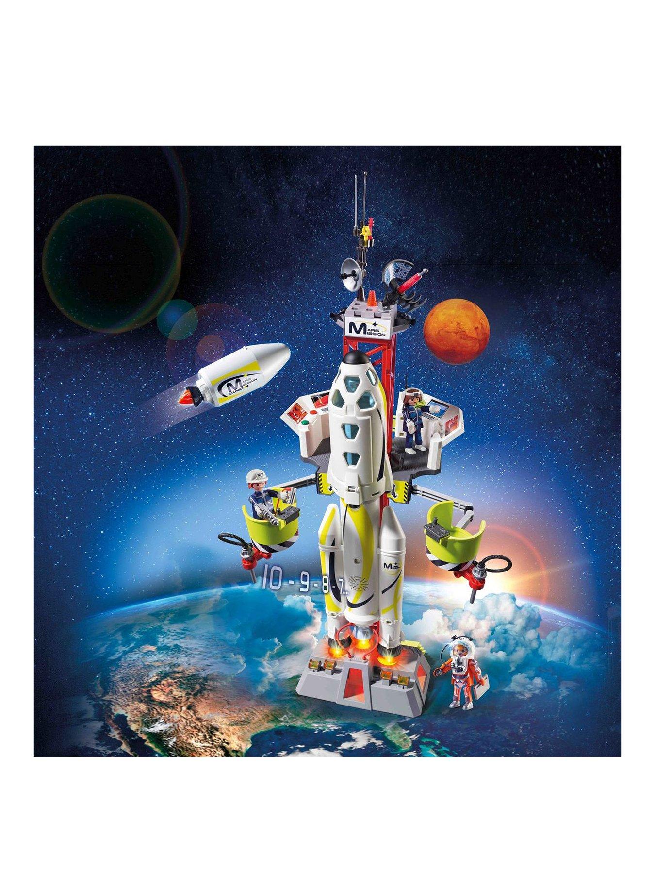 playmobil rocket with launch booster