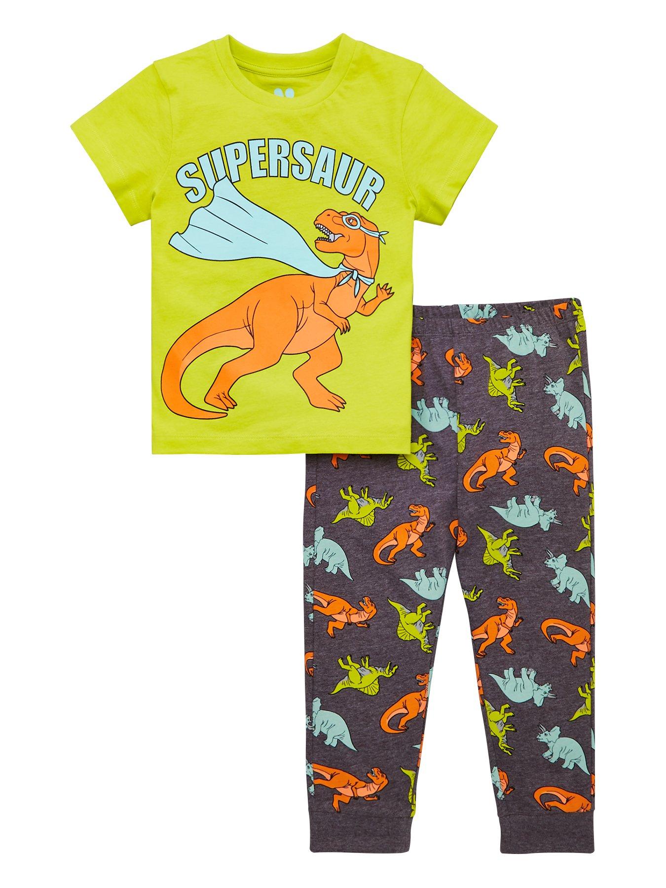 Boys Supersaur Pjs Greengrey - roblox boy pajama codes