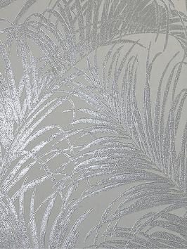arthouse-kiss-foil-palm-leaf-wallpaper-ndash-silver-grey