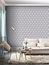 arthouse-luxe-hexagon-silver-wallpaperstillFront