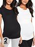 v-by-very-valuenbsp2-pack-maternity-tees-black-whitefront