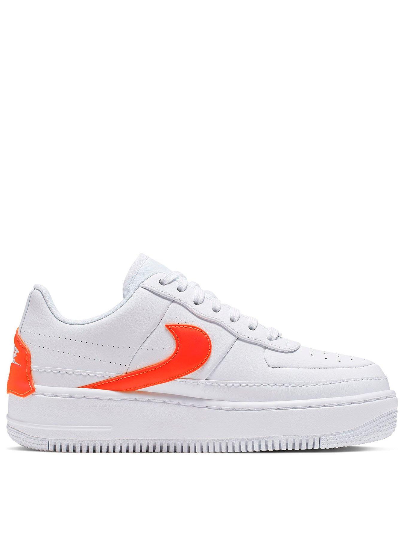 nike air force with orange tick