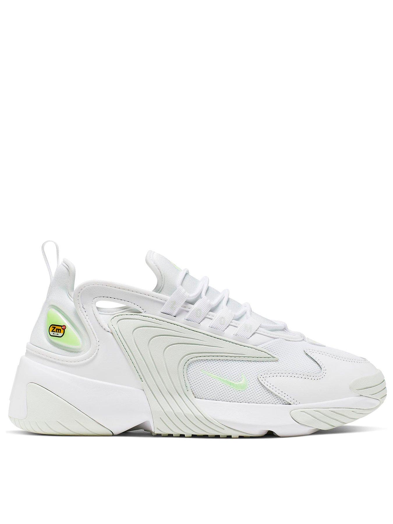 nike zoom 2k white and lime