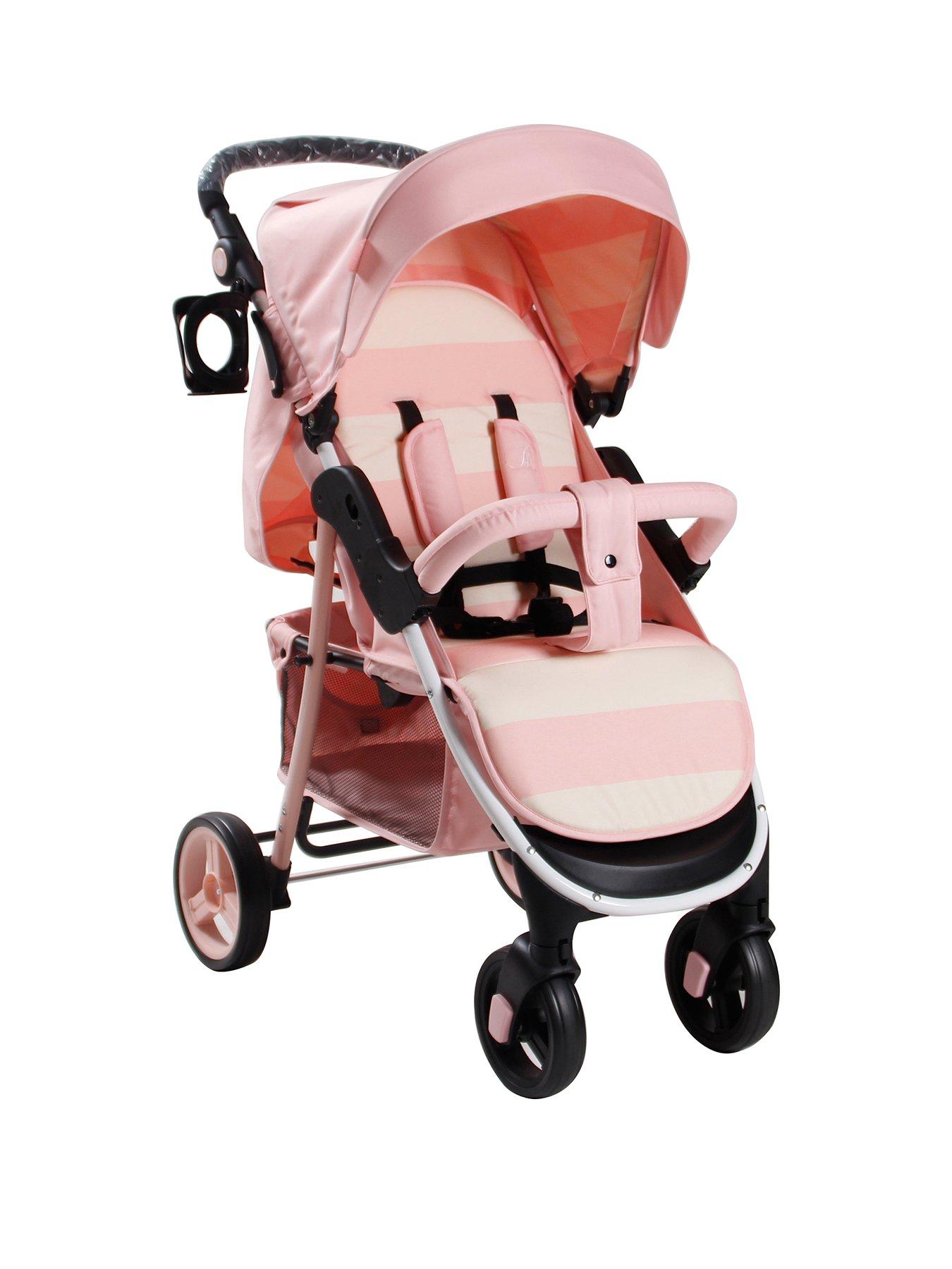 pink newborn prams