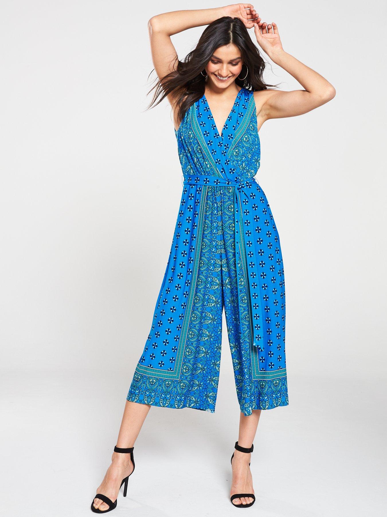 wallis blue jumpsuit