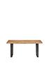 julian-bowen-brooklyn-180-cm-solid-oak-and-metal-table-4-chairs-benchback