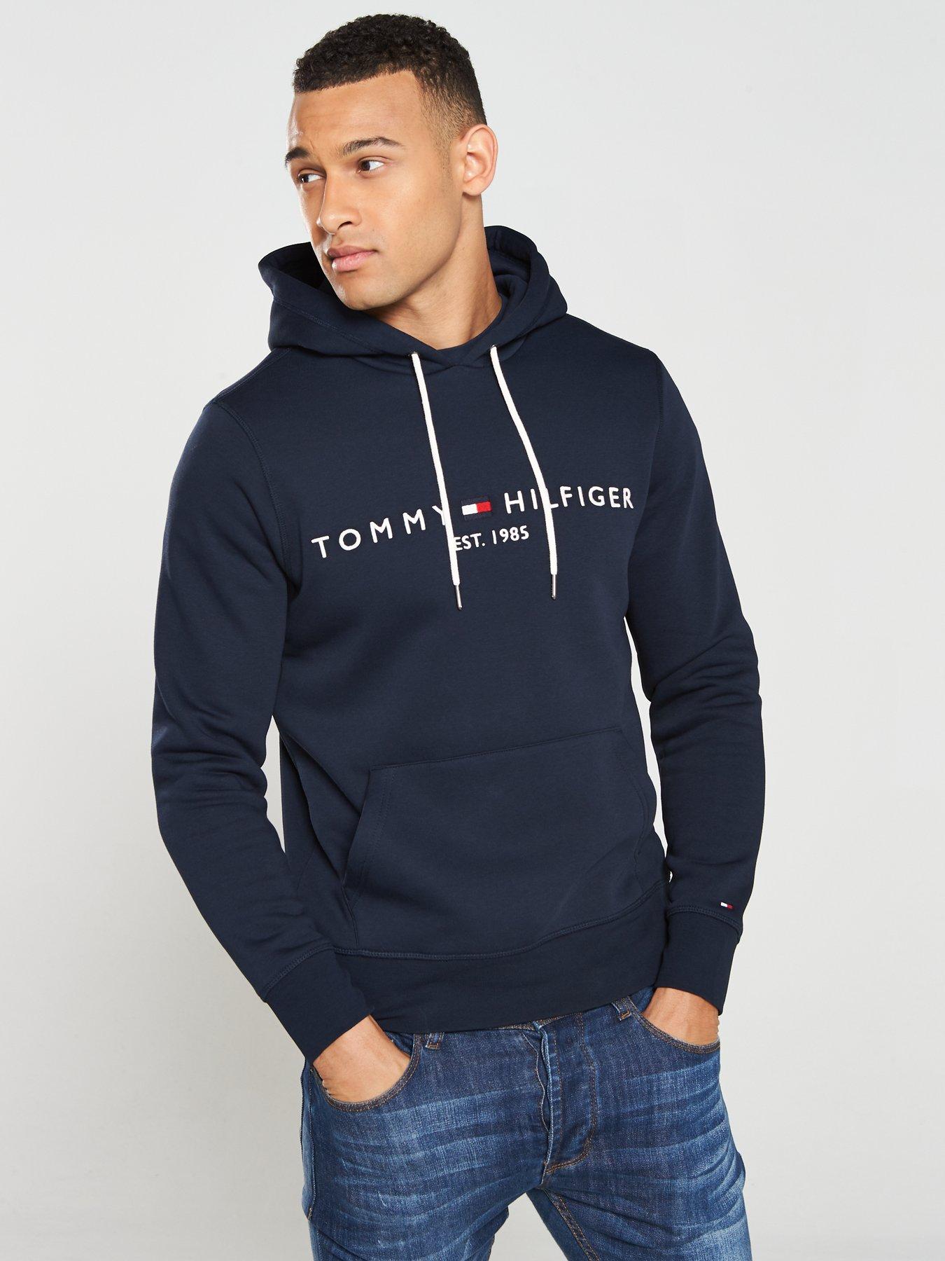 blue tommy hilfiger hoodie