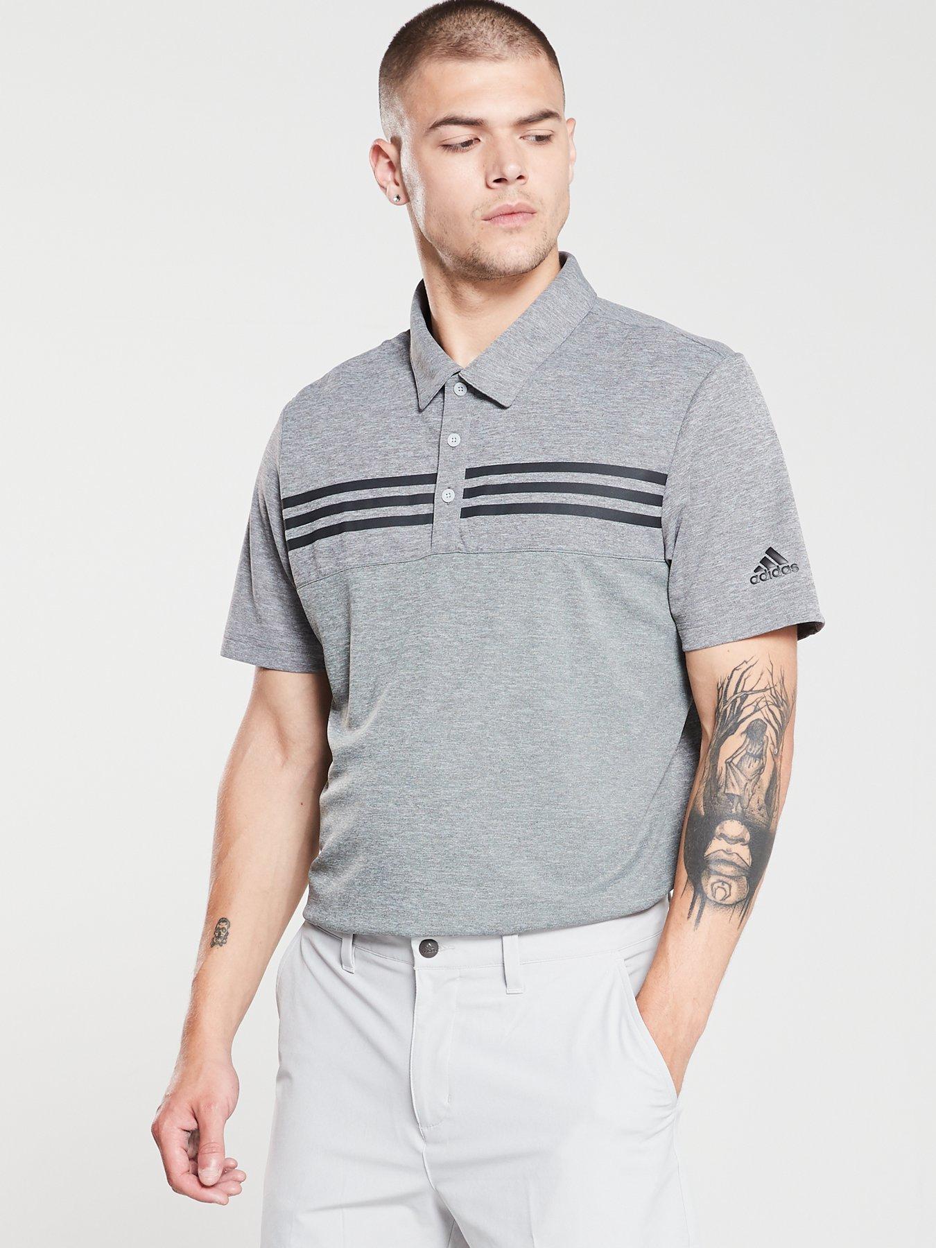 adidas heather block polo