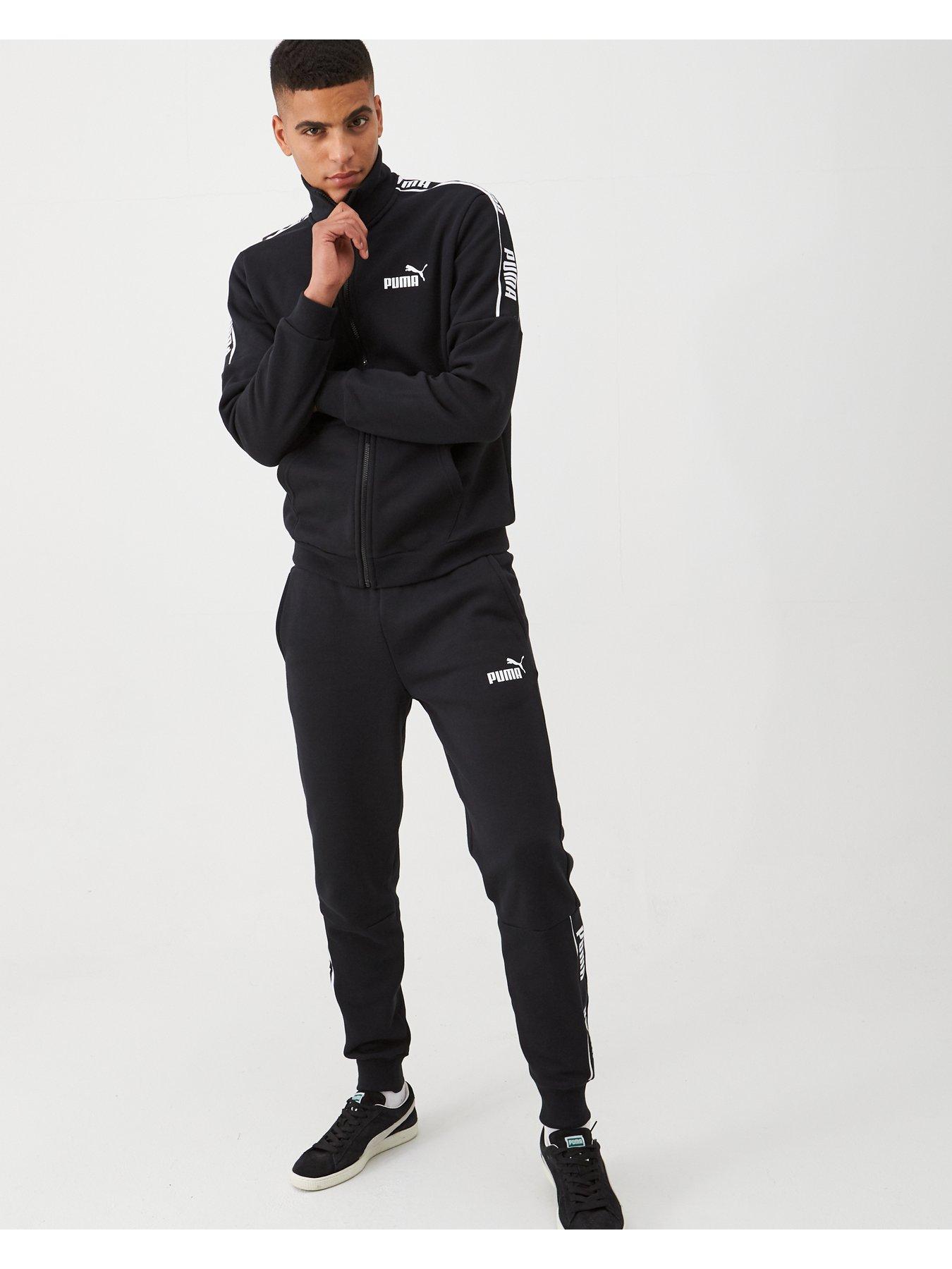 black puma tracksuit