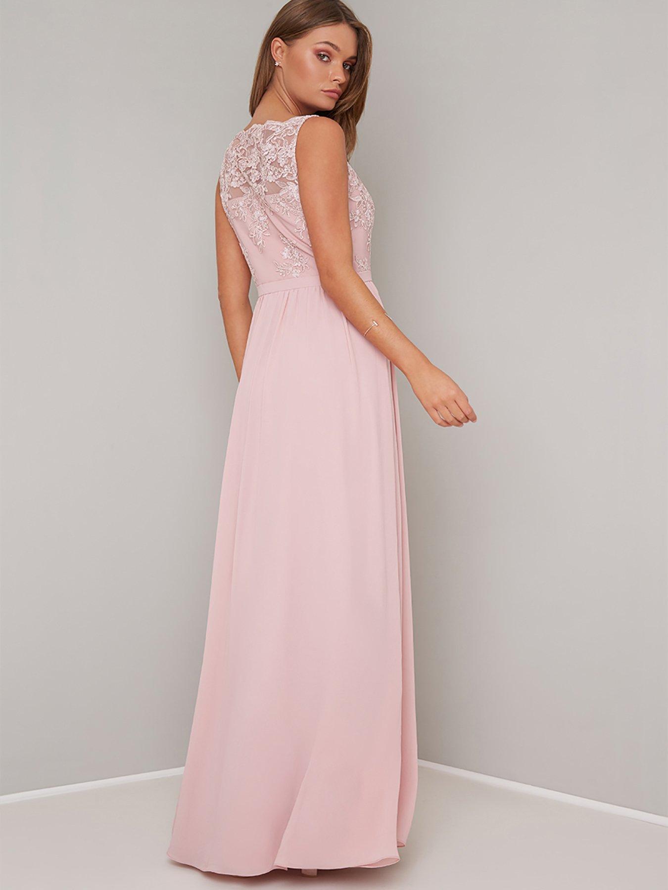 chi chi pink maxi dress