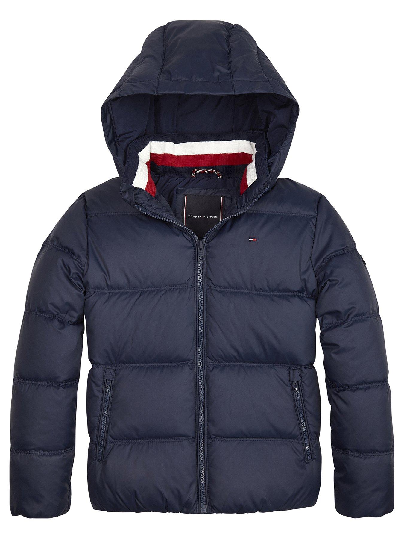 tommy hilfiger down hooded jacket