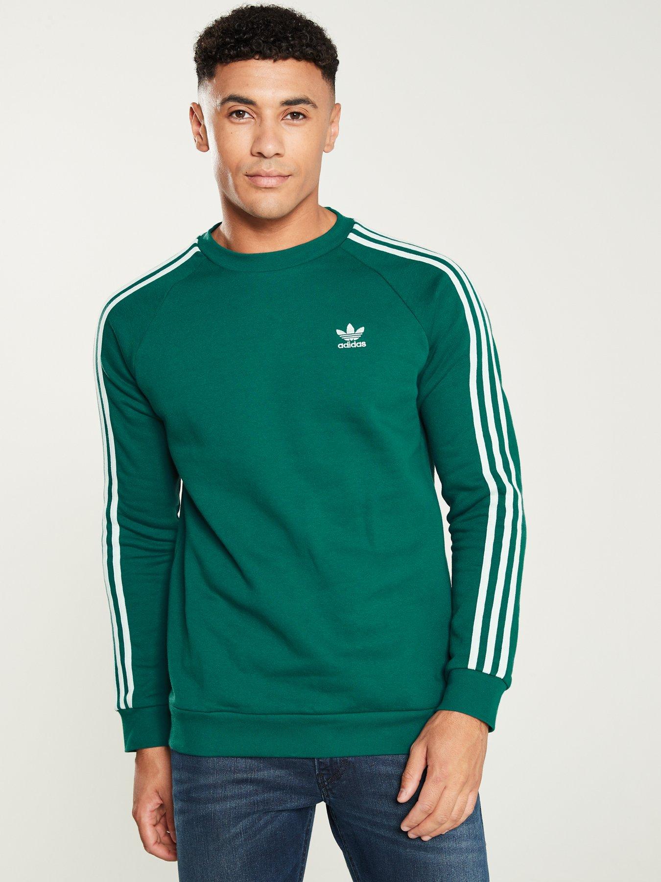 adidas stripes crew