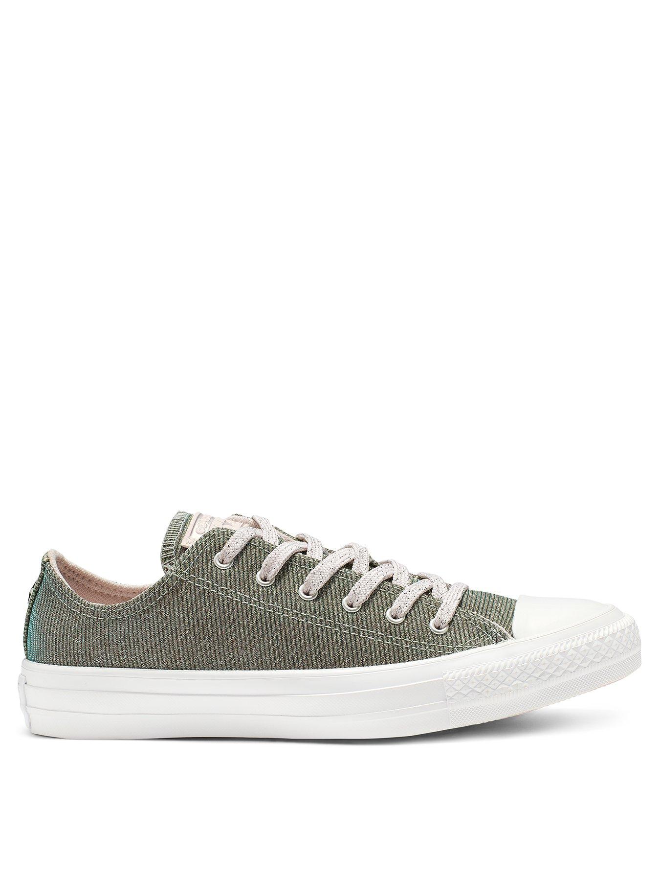 pink and green chuck taylors