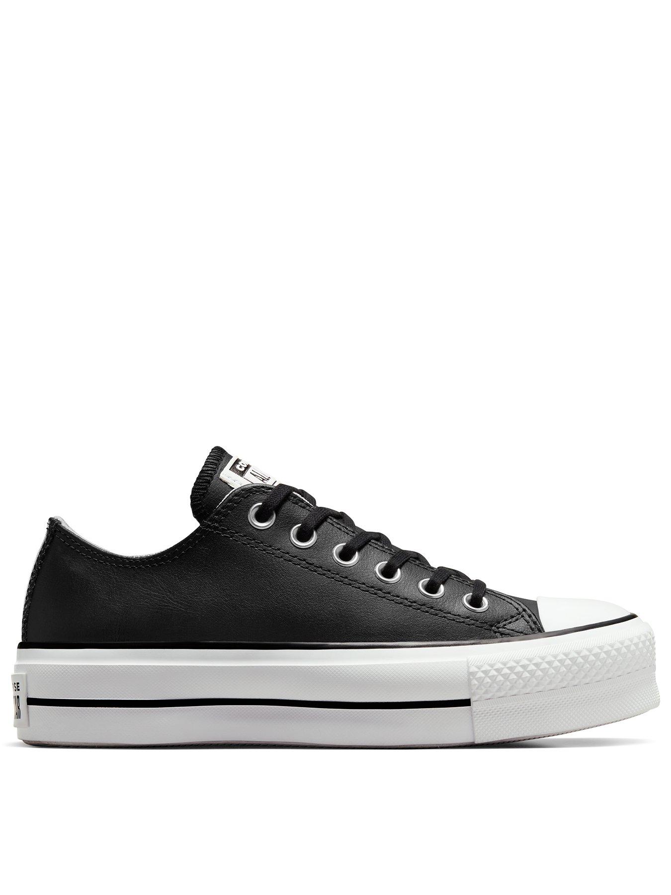 converse leather ox women's