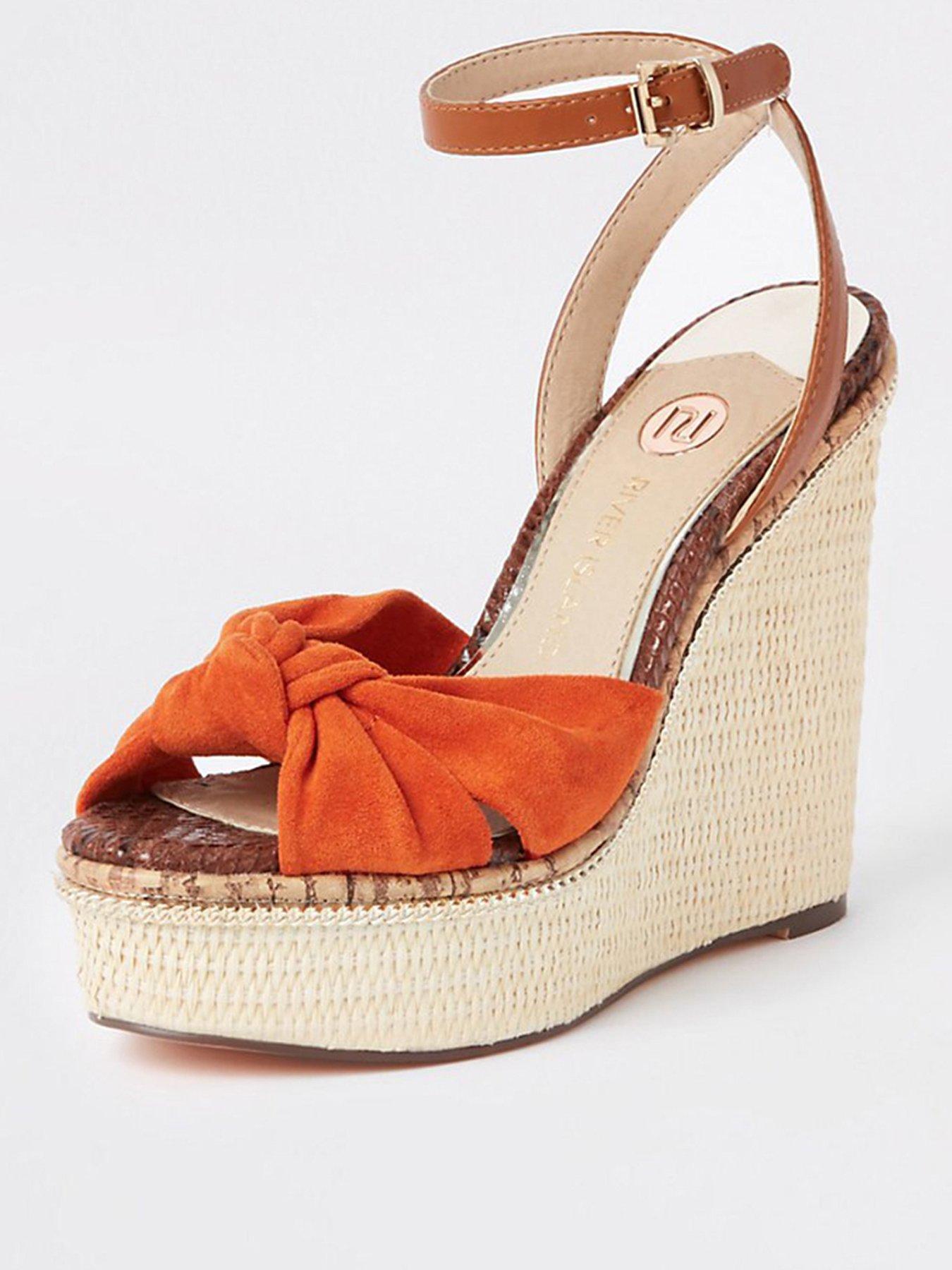 tan wedges river island