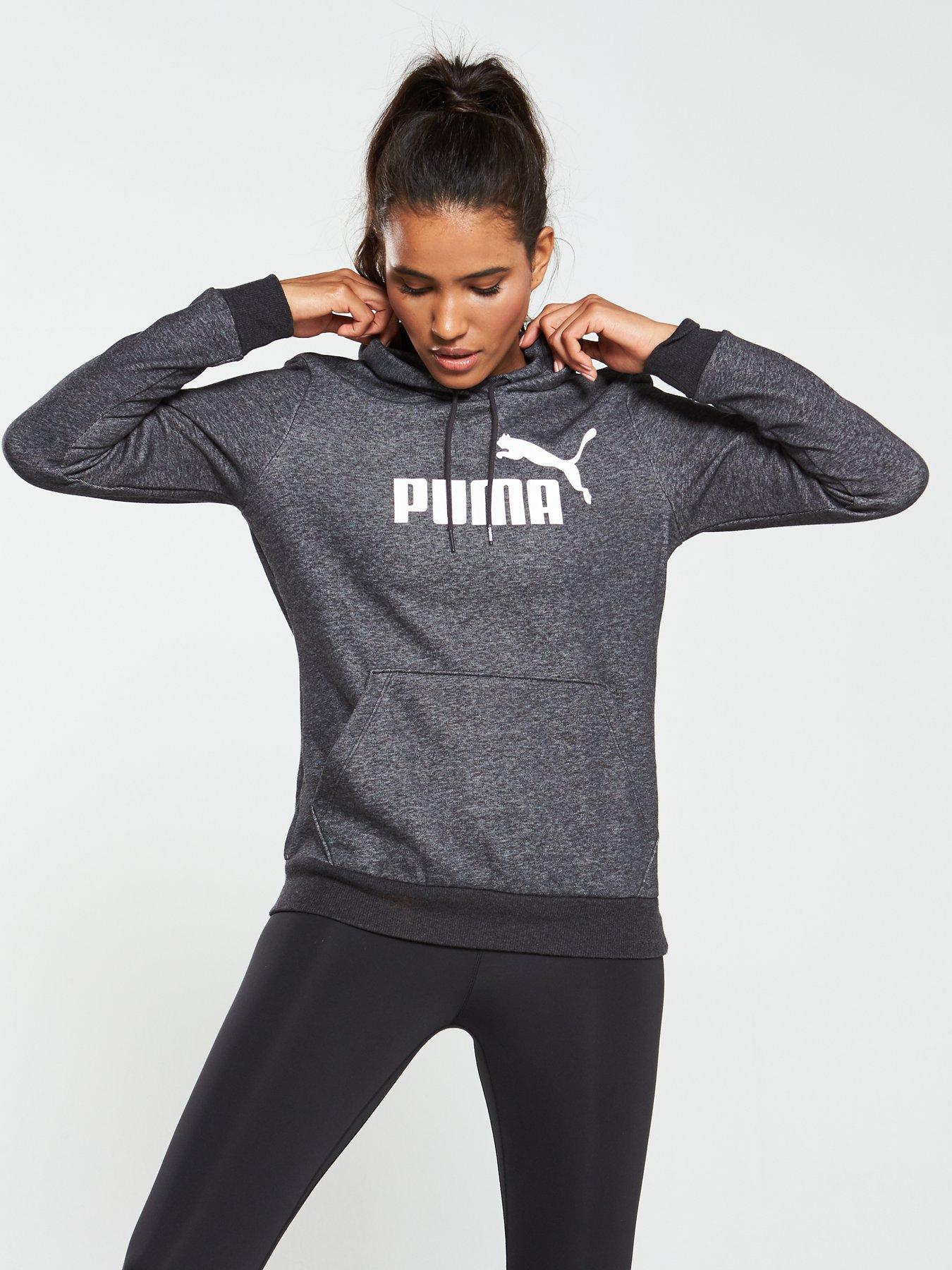 Puma Essentials Logo Hoodie - Dark Grey 