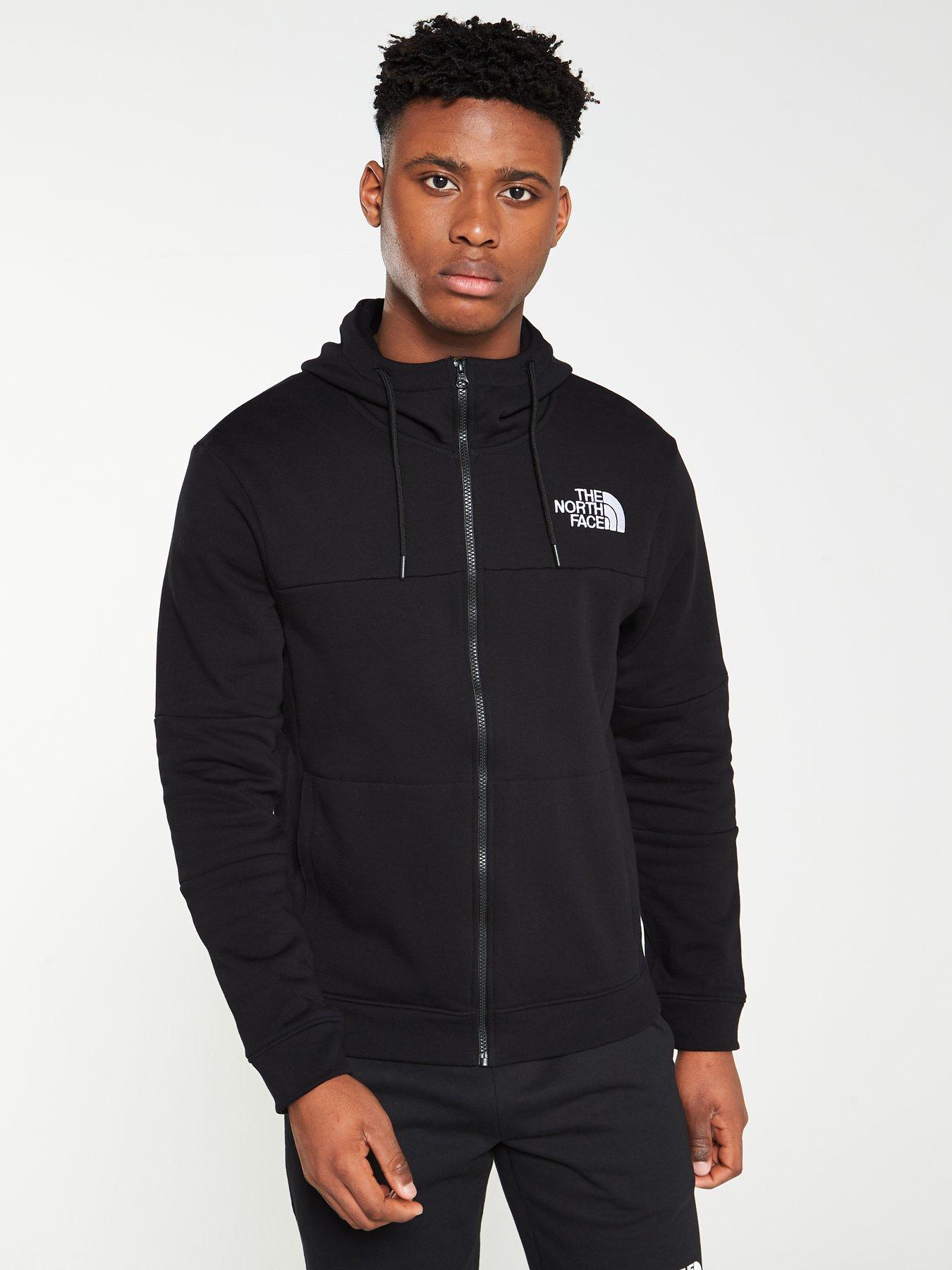 black north face zip up