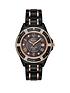 bulova-black-diamond-set-date-dial-black-and-rose-gold-detail-ceramic-bracelet-ladies-watchfront