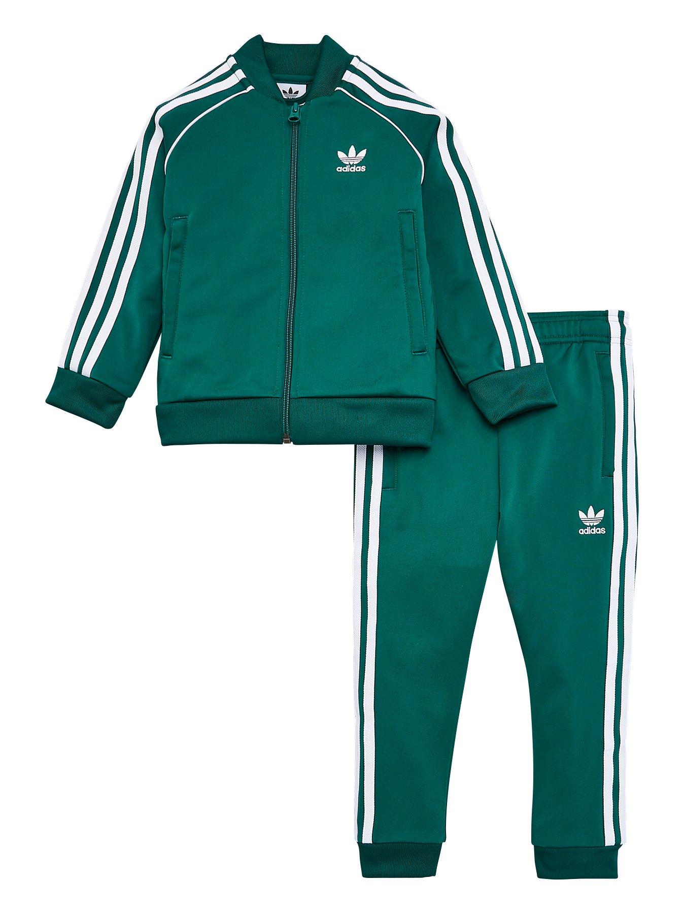 green adidas superstar tracksuit