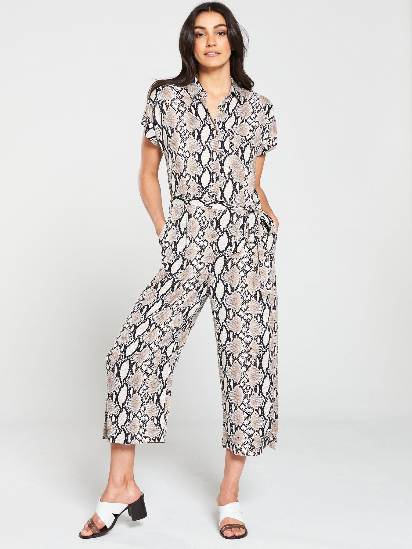 wallis snake print jumpsuit