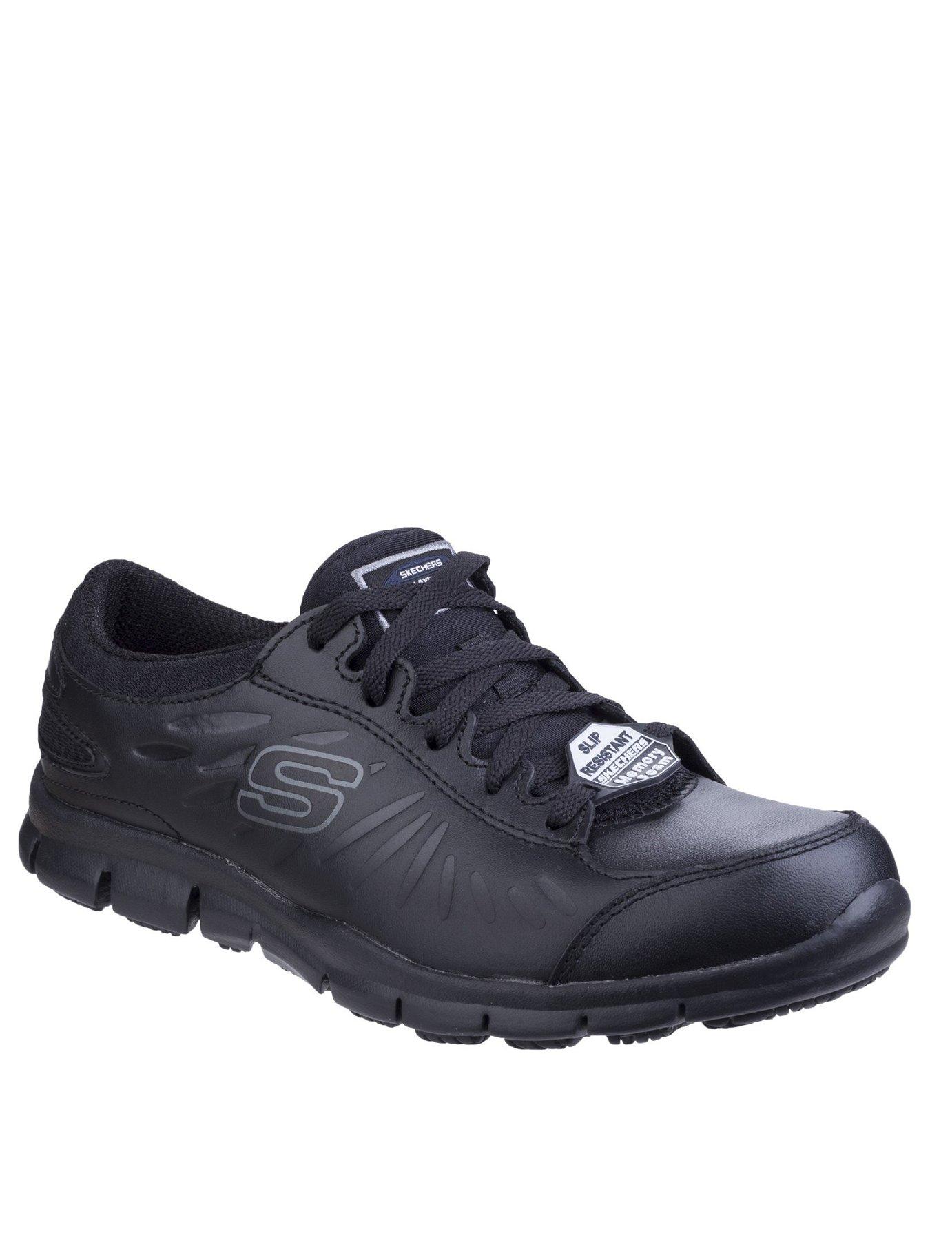 sketchers leather trainers
