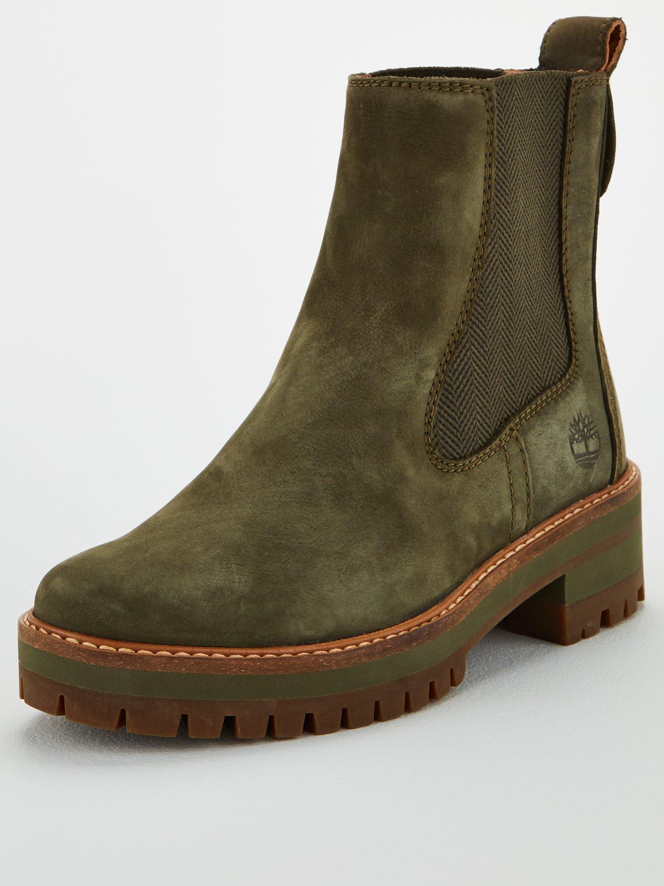 timberland khaki courmayeur valley chelsea boots